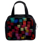 Colorful horizontal paint strokes                         Classic Handbag (Two Sides)