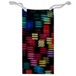 Colorful horizontal paint strokes                         Jewelry Bag