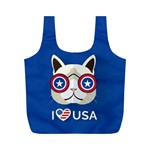 Cat_i_love_usa Reusable Bag (M)