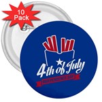 USA fries 4july 3  Button (10 pack)