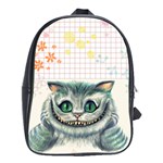 cheshire cat blue School Bag (XL)