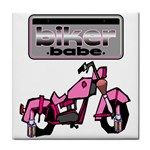 Biker Babe Tile Coasters