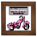 Biker Babe Framed Tiles