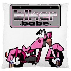 Biker Babe Standard Flano Cushion Case (Two Sides) from ZippyPress Front