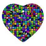Colorful squares pattern                             Ornament (Heart)