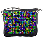 Colorful squares pattern                             Messenger Bag