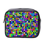 Colorful squares pattern                             Mini Toiletries Bag (Two Sides)