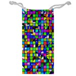 Colorful squares pattern                             Jewelry Bag