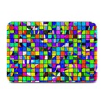 Colorful squares pattern                            Plate Mat