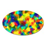 Colorful watercolors texture                                    Magnet (Oval)
