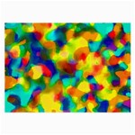 Colorful watercolors texture                                    Large Glasses Cloth