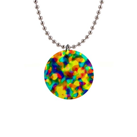 Colorful watercolors texture                                    1  Button Necklace from ZippyPress Front