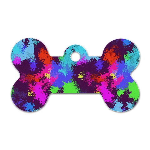 Paint spots texture                                         Dog Tag Bone (One Side) from ZippyPress Front