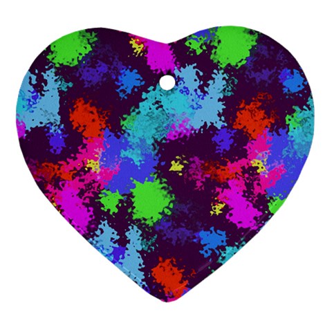 Paint spots texture                                         Ornament (Heart) from ZippyPress Front