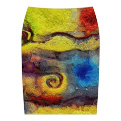Painted swirls                              Midi Wrap Pencil Skirt from ZippyPress Back