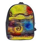 Painted swirls                                    School Bag (Large)