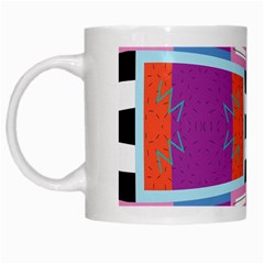 Mirrored distorted shapes                                    White Mug from ZippyPress Left