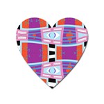 Mirrored distorted shapes                                    Magnet (Heart)