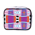 Mirrored distorted shapes                                    Mini Toiletries Bag (One Side)