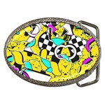 Shapes on a yellow background                                         Belt Buckle