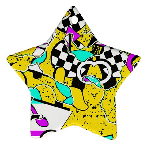 Shapes on a yellow background                                         Ornament (Star) from ZippyPress Front