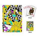Shapes on a yellow background                                         Playing Cards Single Design