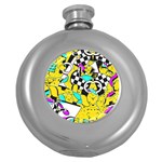 Shapes on a yellow background                                         Hip Flask (5 oz)