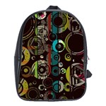 Circles texture                                          School Bag (Large)