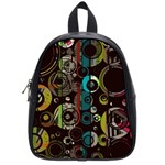Circles texture                                          School Bag (Small)