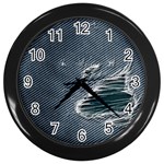 fa_texture05 Wall Clock (Black)