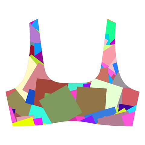 Colorful squares                                                 Cross Back Hipster Bikini Set from ZippyPress Front