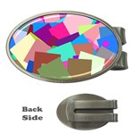 Colorful squares                                                  Money Clip (Oval)