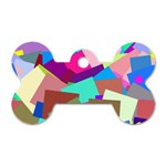 Colorful squares                                                  Dog Tag Bone (One Side)