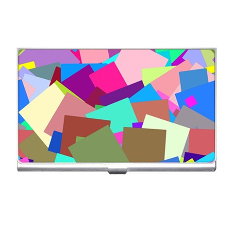 Colorful squares                                                  Business Card Holder from ZippyPress Front