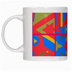 Colorful shapes in tiles                                                   White Mug