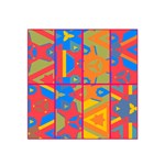 Colorful shapes in tiles                                                   Satin Bandana Scarf