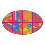 Colorful shapes in tiles                                                   Magnet (Oval)