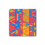 Colorful shapes in tiles                                                   Magnet (Square)