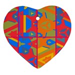 Colorful shapes in tiles                                                   Ornament (Heart)