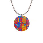Colorful shapes in tiles                                                   1  Button Necklace