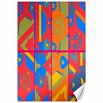 Colorful shapes in tiles                                                   Canvas 12  x 18 
