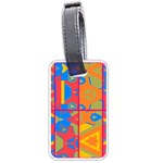Colorful shapes in tiles                                                   Luggage Tag (one side)
