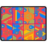 Colorful shapes in tiles                                                  Fleece Blanket
