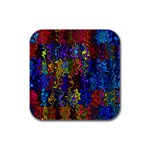 Colorful waves                                                     Rubber Square Coaster (4 pack