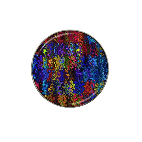 Colorful waves                                                     Hat Clip Ball Marker from ZippyPress Front
