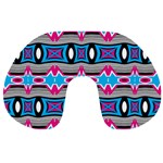 Blue pink shapes rows.jpg                                                       Travel Neck Pillow