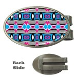 Blue pink shapes rows.jpg                                                       Money Clip (Oval)