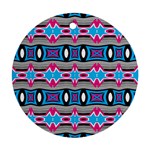 Blue pink shapes rows.jpg                                                       Ornament (Round)