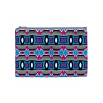 Blue pink shapes rows.jpg                                                       Cosmetic Bag