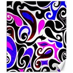 Retro Swirl Abstract Canvas 8  x 10 